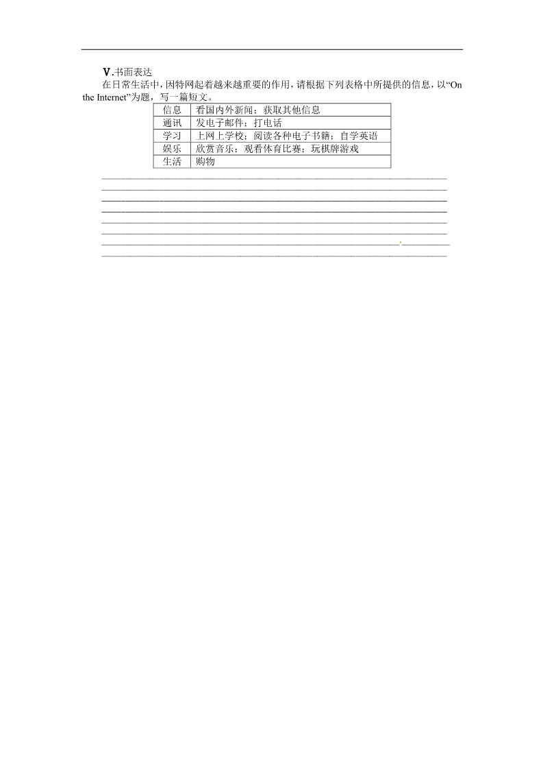 高中英语必修二（人教版）高中英语人教版必修2单元检测：Unit3 Computers（含解析）第5页