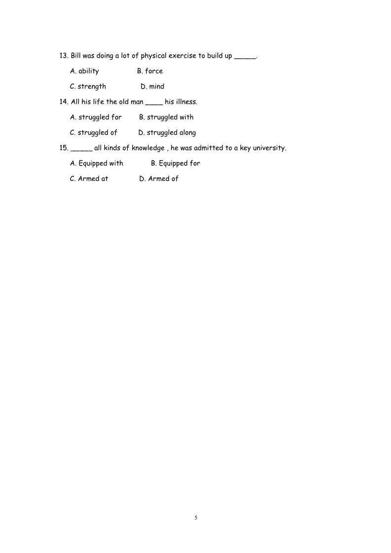 高中英语必修四（人教版）高中英语：Unit 2  Working the land warming-up & vocabulary（新人教必修4）第5页