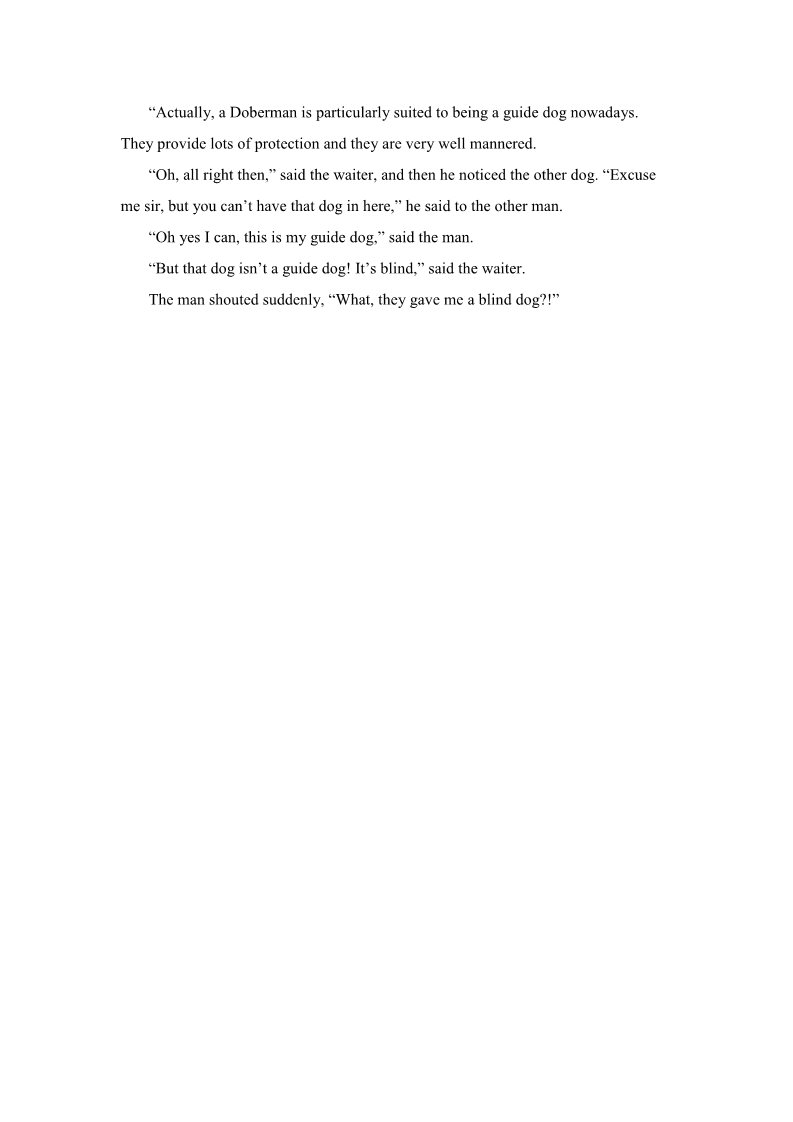 高中英语必修四（人教版）如何写幽默故事第2页