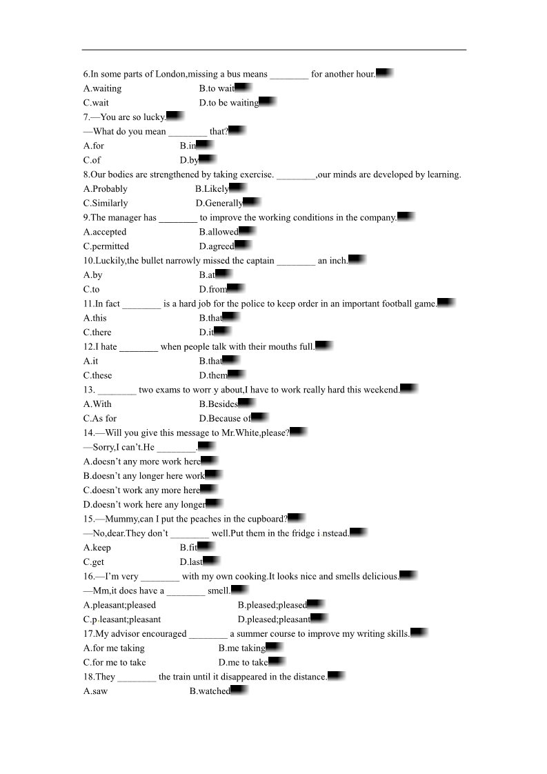 高中英语必修四（人教版）英语优秀教案（人教版）：必修四 Period 6　Assessment（Unit 4 Body languange） 第4页