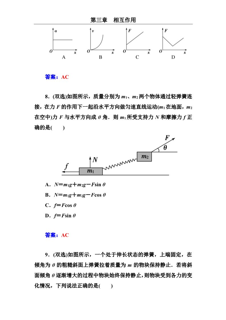 高中物理必修一第3章 相互作用 第四课时　受力分析第5页