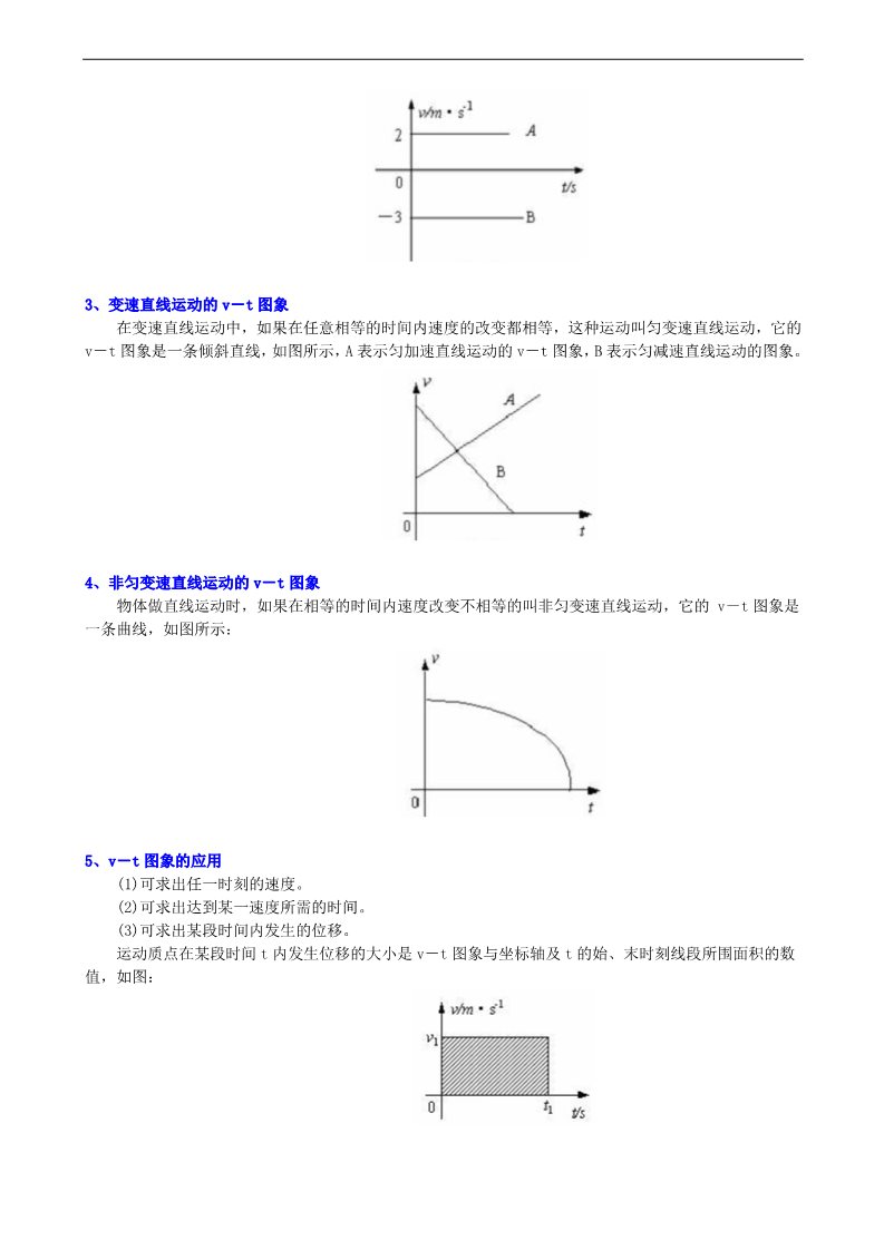 高中物理必修一知识讲解_图像法解决直线运动问题(提高)第3页