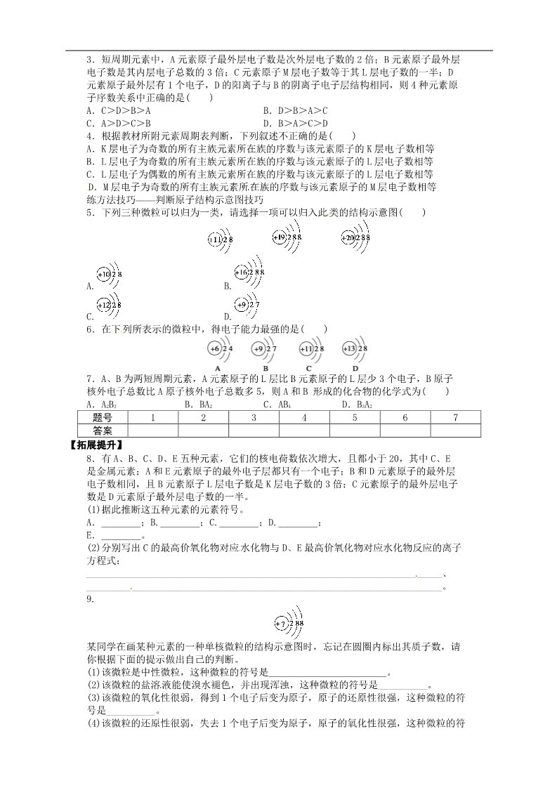 高中化学必修二1.2.1元素周期律（1）第4页