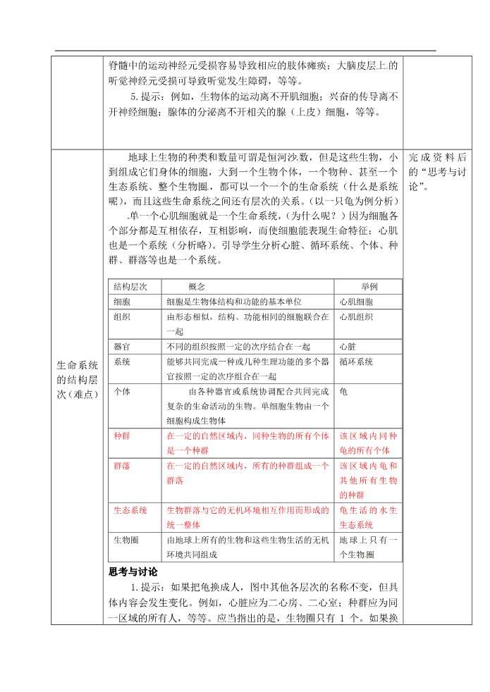 高中生物必修一人教高中生物必修1教案： 1.1　从生物圈到细胞　1第3页