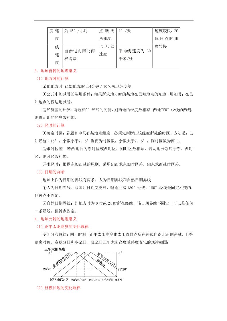 高中地理必修一新课标2017届高三地理一轮复习学案（含解析）：行星地球第2页