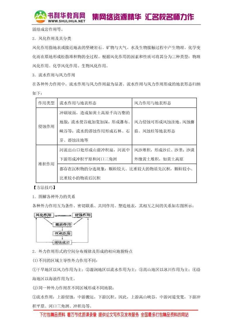 高中地理必修一地理人教版一师一优课必修一教学设计：第四章 第一节《营造地表形态的力量》4 Word版含答案第4页