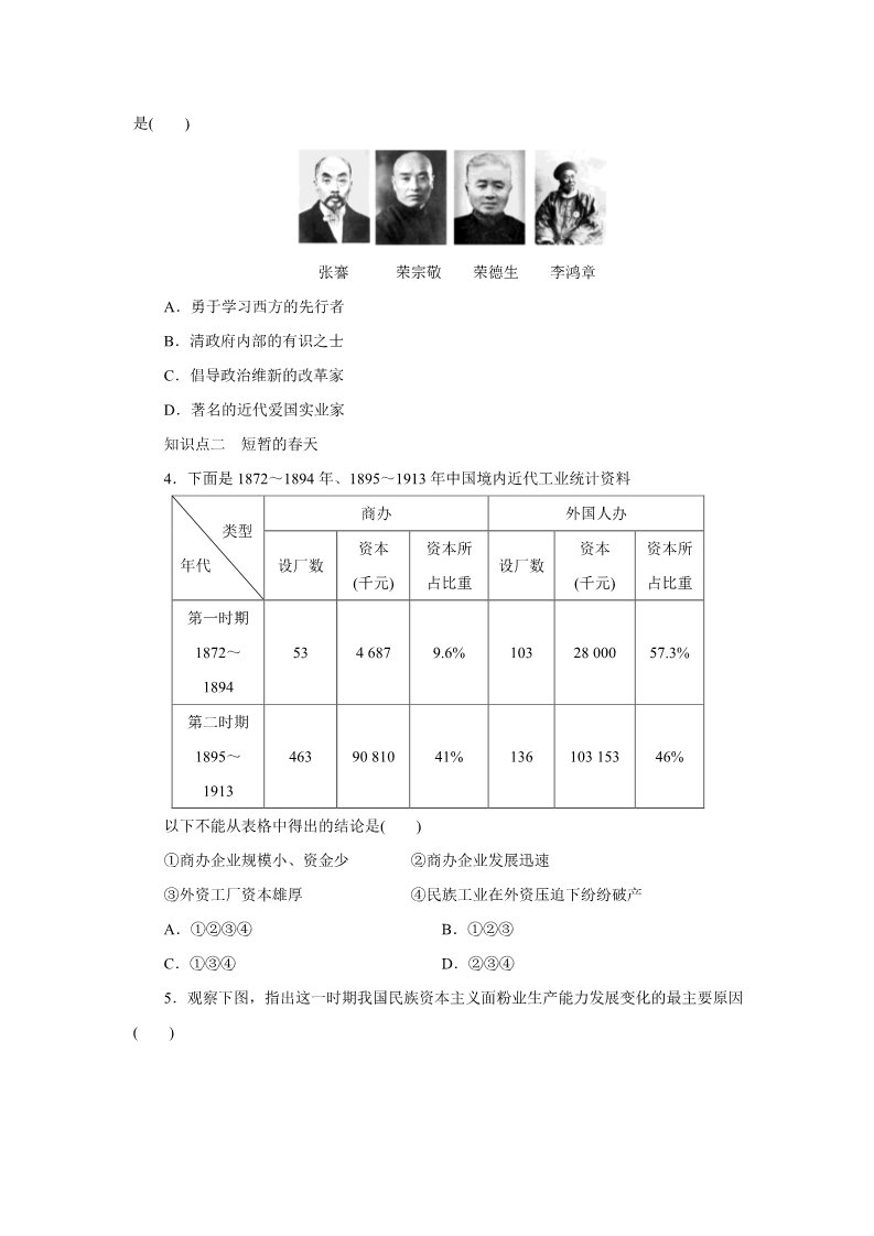 高中历史必修二第10课 中国民族资本主义的曲折发展第3页