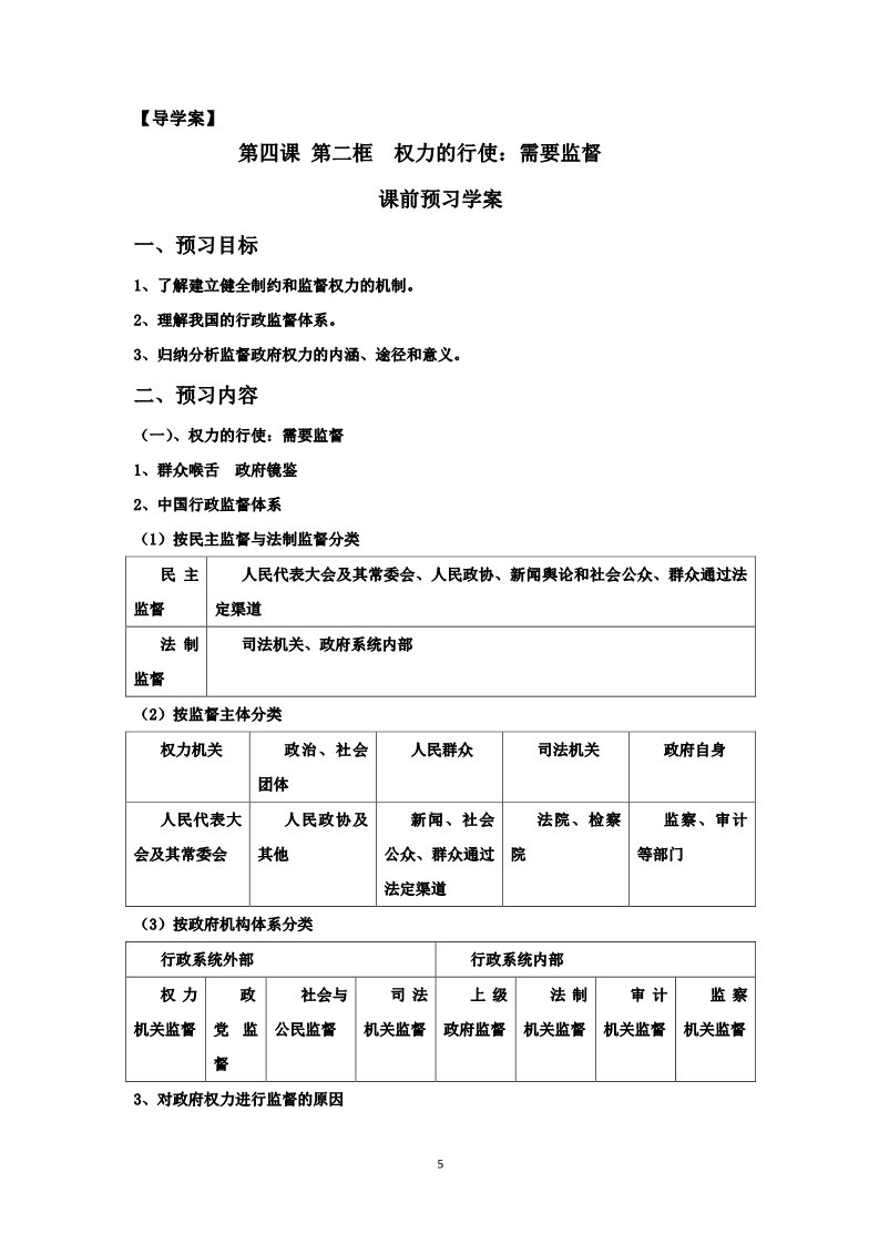 高中政治必修二4.2权利的行使需要监督第5页