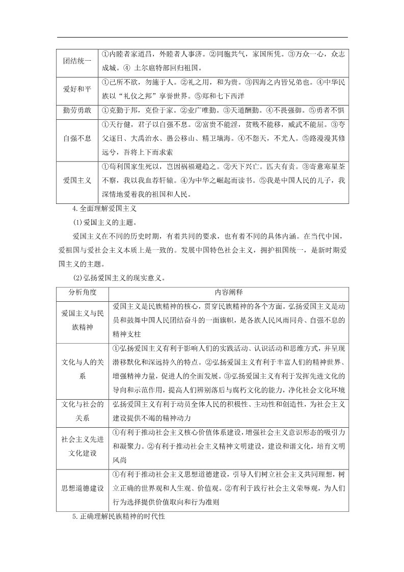 高中政治必修三第七课 我们的民族精神教案1 新人教版必修3第3页