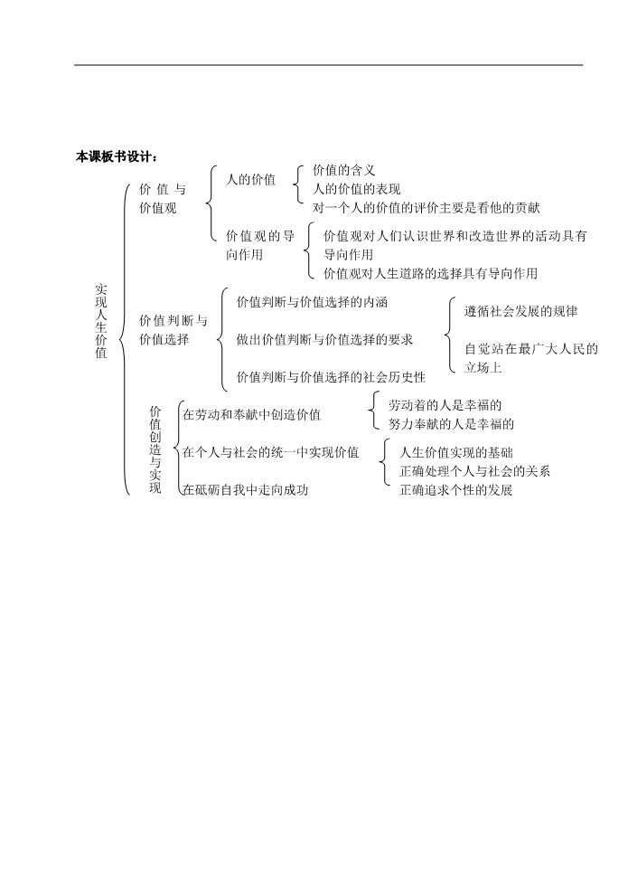 高中政治必修四高中政治《生活与哲学》第四单元 12.3价值的创造与实现教案 新人教版必修4第5页