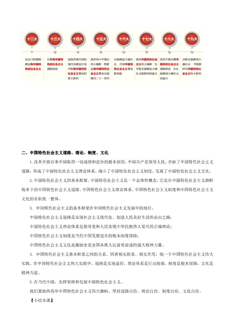 高中政治新版必修一3.2 中国特色社会主义的创立、发展和完善教学第3页