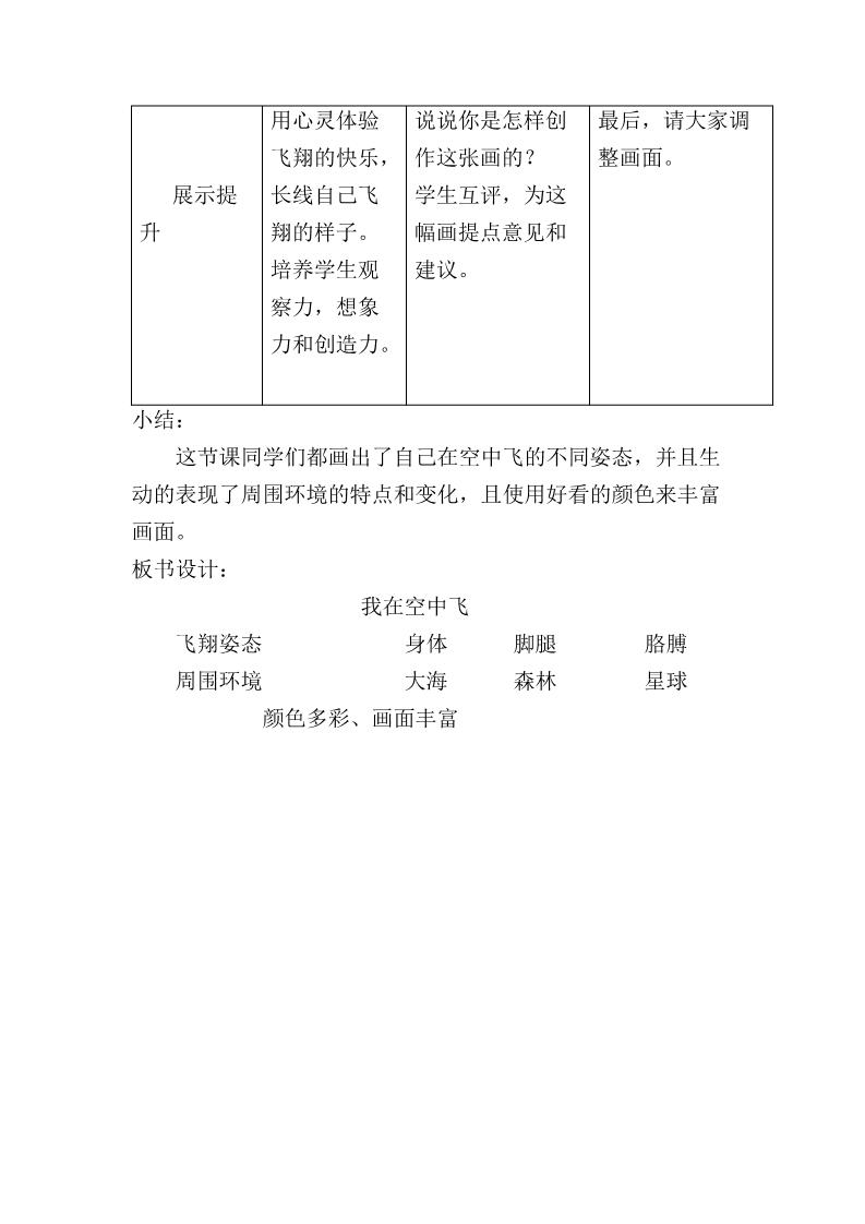 一年级上册美术第九课 我在空中飞 教案6第3页