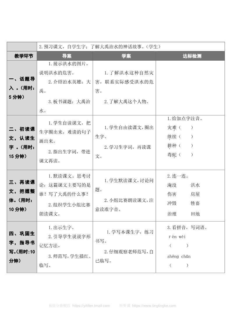 二年级上册语文15 大禹治水  第3页