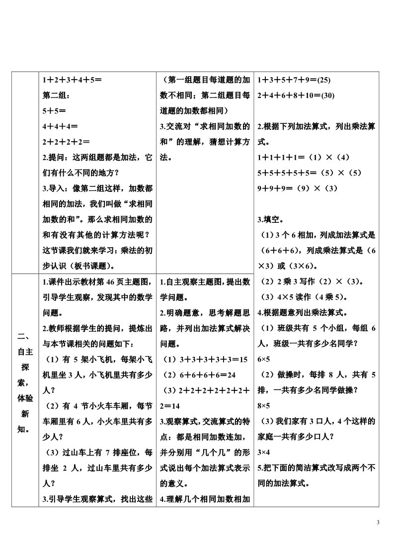 二年级上册数学（人教版）1.乘法的初步认识第3页