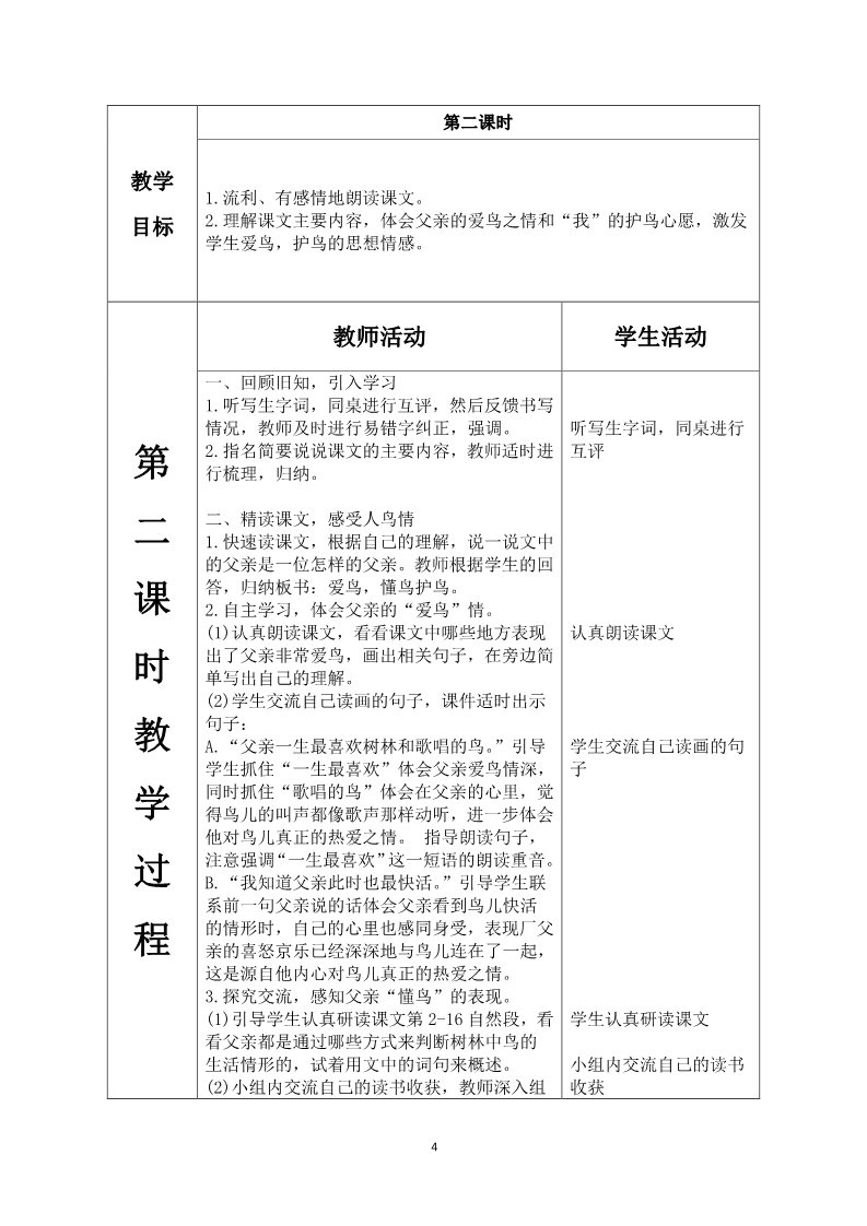 三年级上册语文22.父亲、树林和鸟第4页