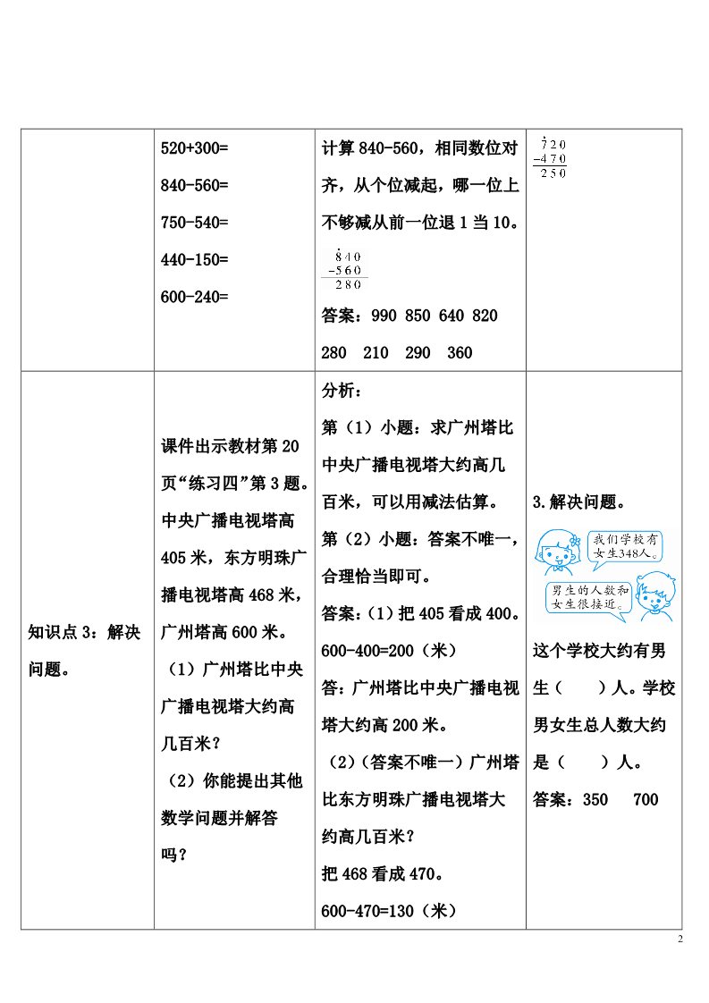 三年级上册数学（人教版）整理和复习第2页