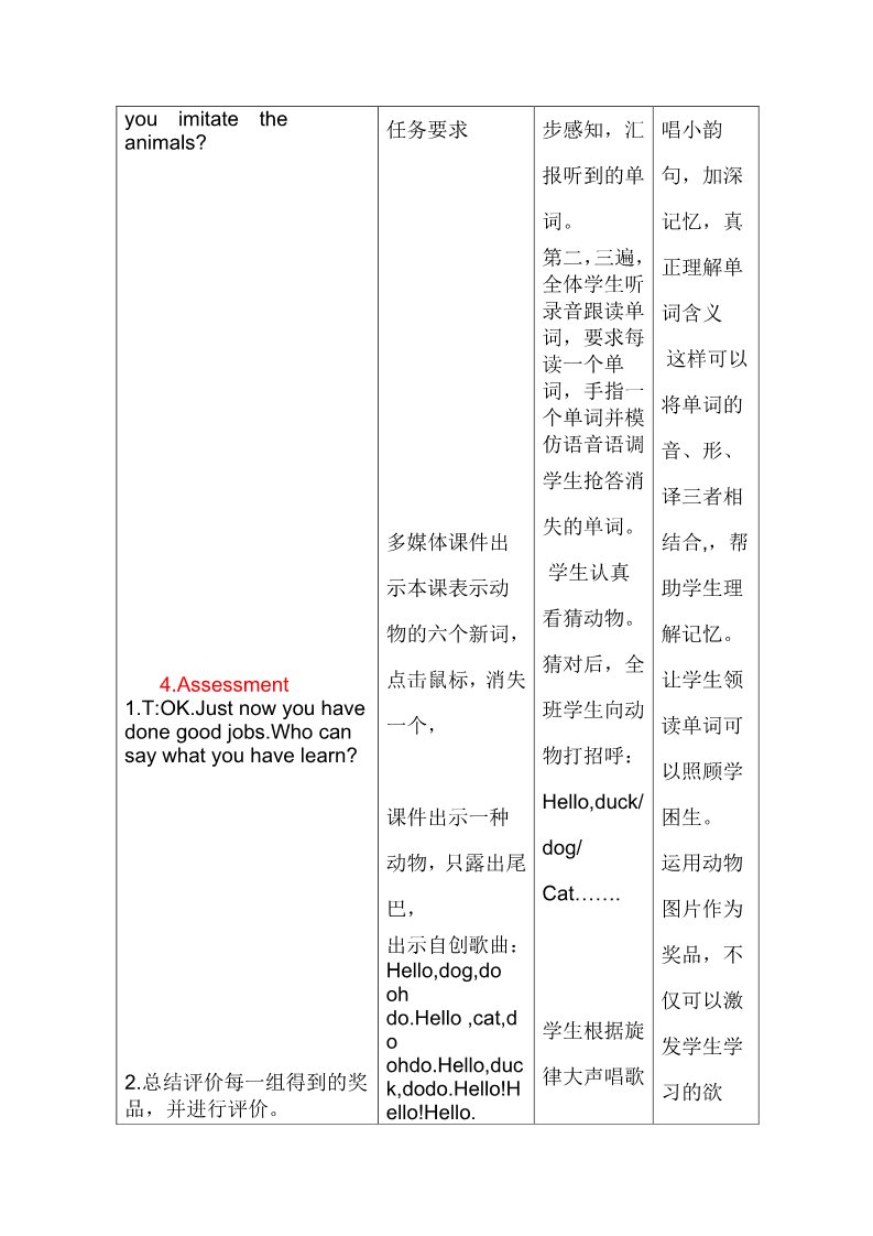 三年级上册英语(PEP版)Unit 4 第二课时 教案第4页