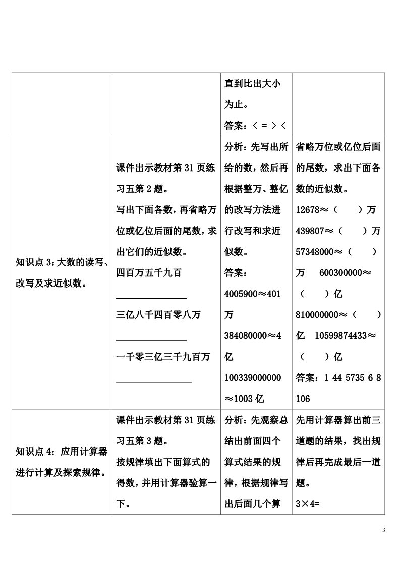 四年级上册数学（人教版）整理和复习第3页