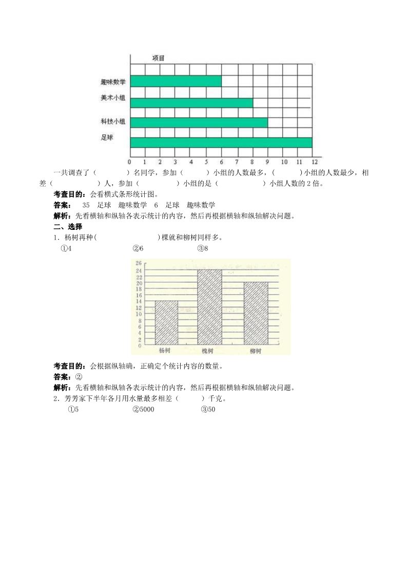 四年级上册数学（人教版）第七单元练习题第3页