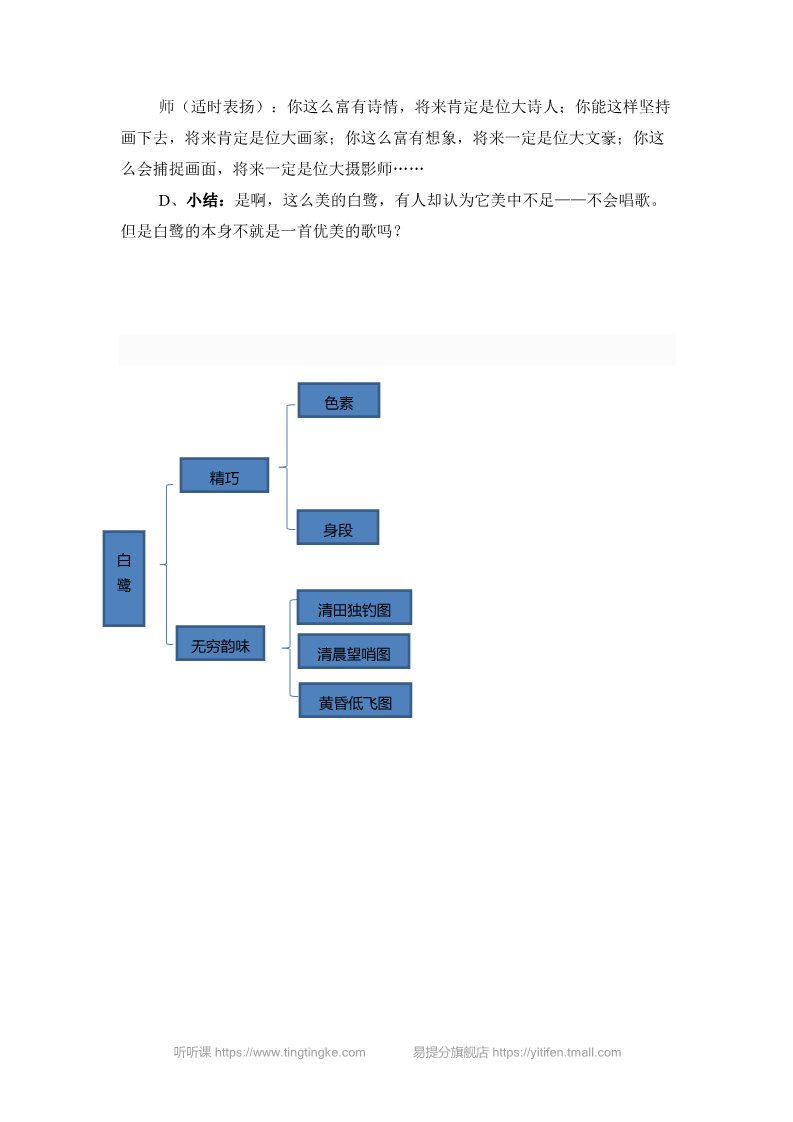 五年级上册语文（部编版）白鹭 精彩片段第5页