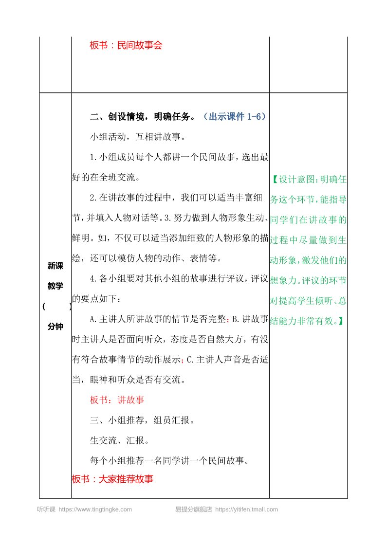 五年级上册语文（部编版）口语交际：讲民间故事 教案第2页