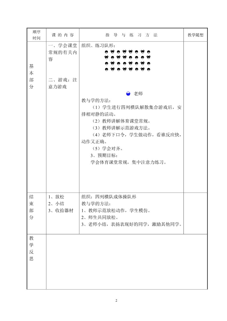 五年级上册体育与健康 5至6年级全一册小学五、六年级下学期体育教案(新)第2页