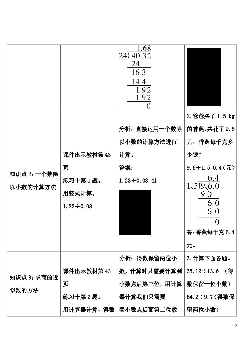 五年级上册数学（人教版）整理和复习第2页