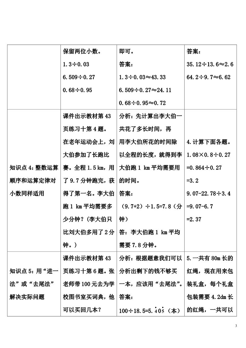 五年级上册数学（人教版）整理和复习第3页