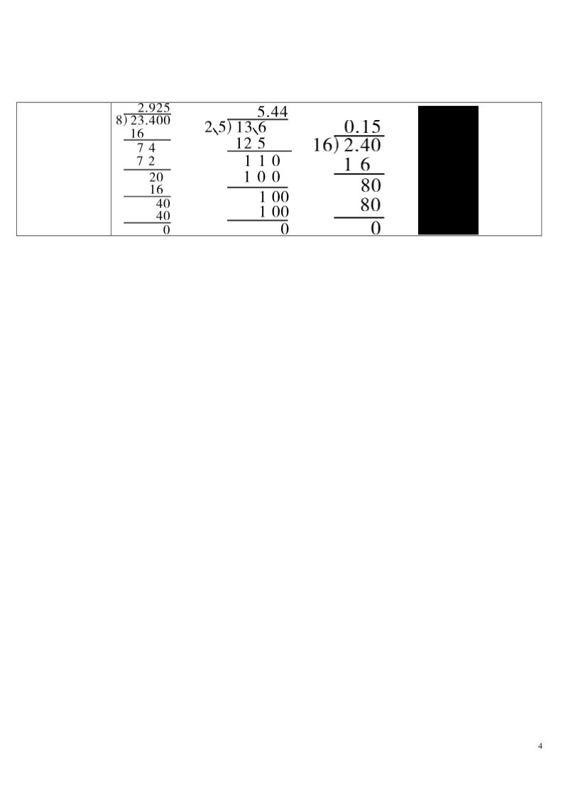 五年级上册数学（人教版）重点单元知识归纳与易错警示第4页