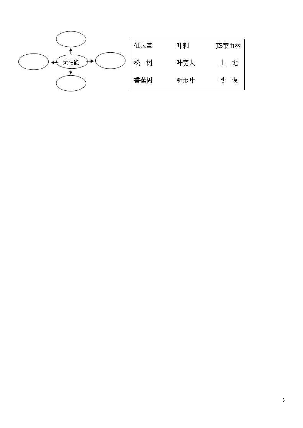 五年级上册科学科学期中考试课堂练习试题第3页