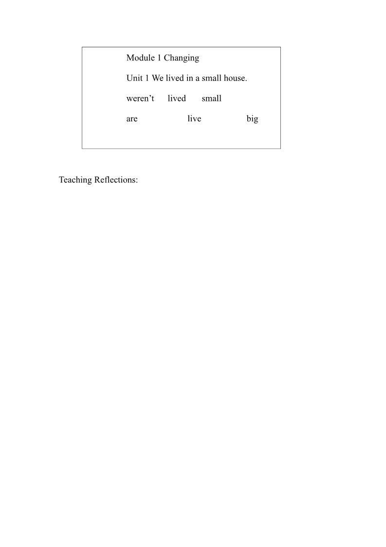 五年级下册英语（外研版三起点）外研版英语优质课Module1教案教学设计第5页