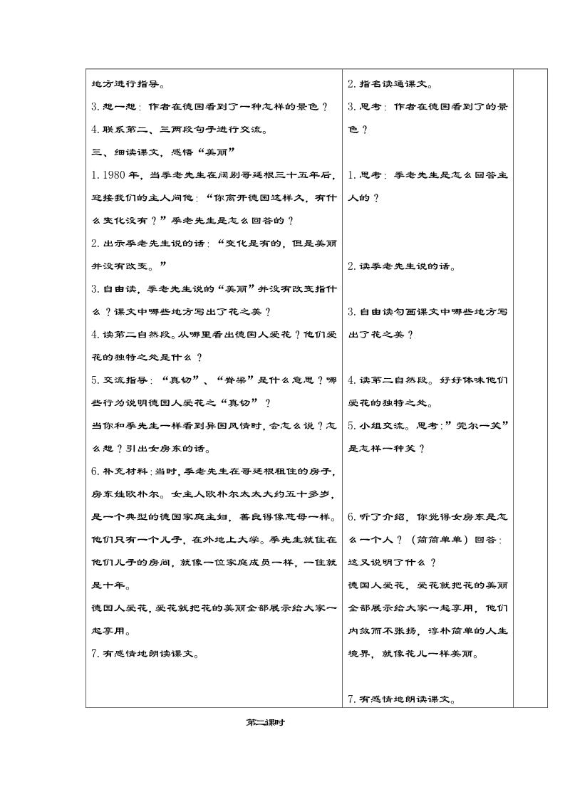 五年级下册语文教案1第2页