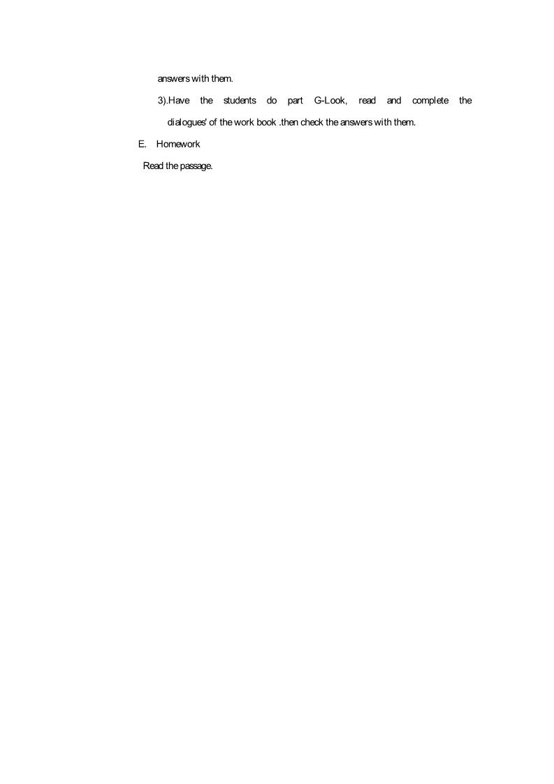 六年级上册英语（精通版）Lesson 21 教案第2页