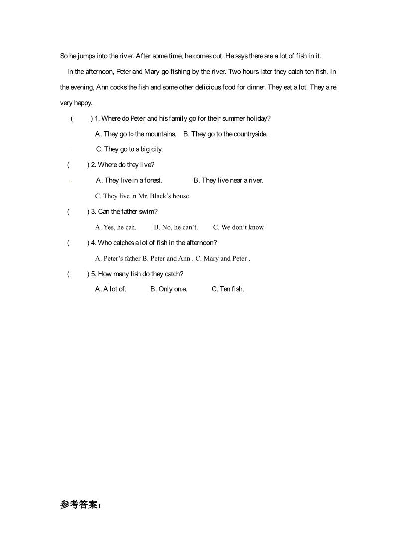 六年级上册英语（精通版）Lesson 27 同步练习1第3页