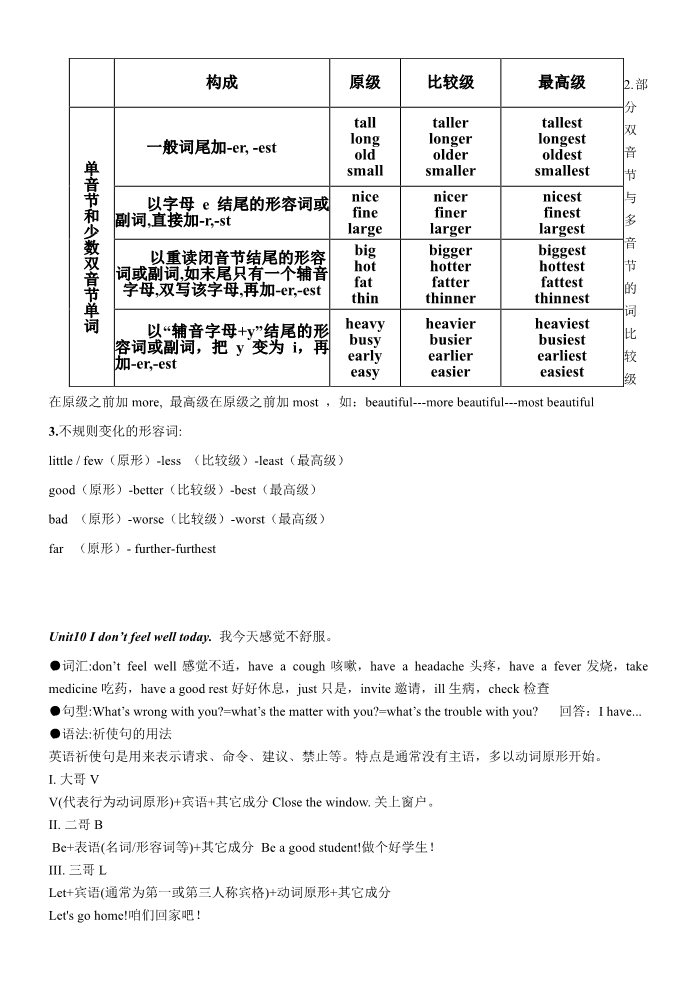 六年级上册英语（湘少版）湘少版六年级上册英语复习重点(1)第5页