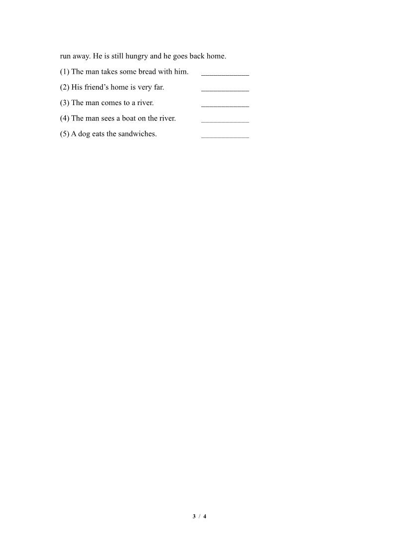 六年级上册英语（科普版）Lesson10_单元测试卷第3页