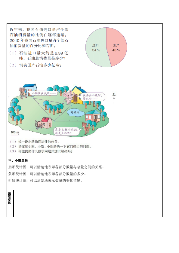 六年级上册数学（人教版）数学《第九单元:总复习》教案教学设计12第4页