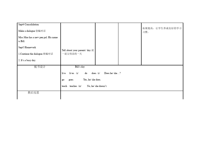 六年级上册英语(PEP版)PEP英语《Unit4 I have a pen pal》教案教学设计下载10第3页