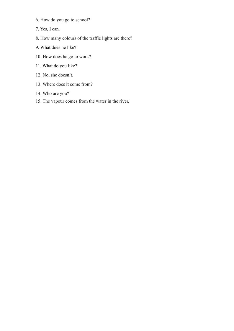 六年级上册英语(PEP版)六年级上英语期末专项复习试题-句型转换（含答案）第4页