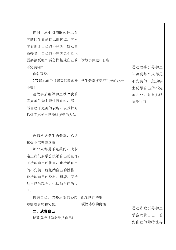 初一上册道德与法治《做更好的自己》教案教学设计第3页