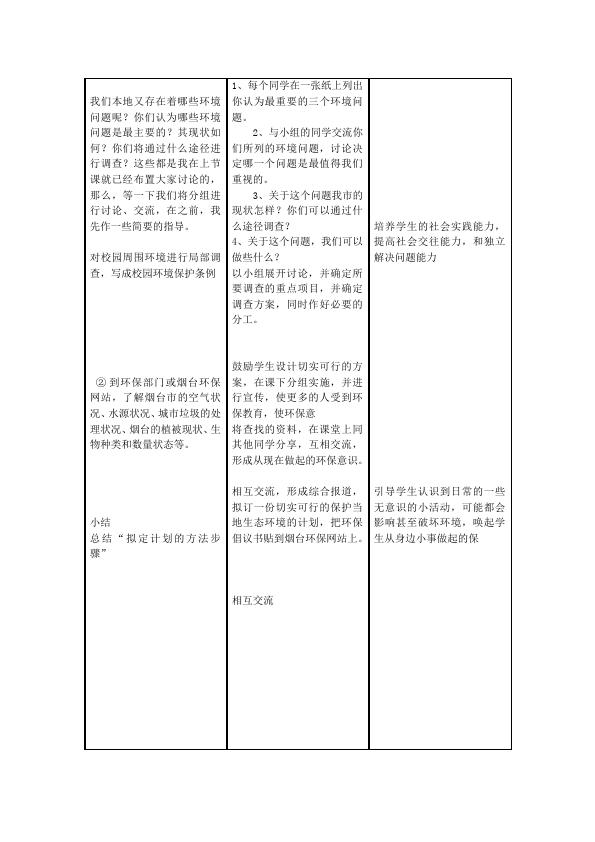 初一下册生物生物《第七章:人类活动对生物圈的影响》教案教学设计第3页