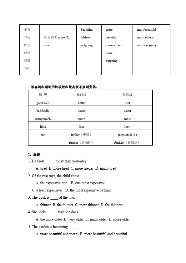 初二上册英语《Unit3 I'm more outgoing than my sister》重点知识18第3页