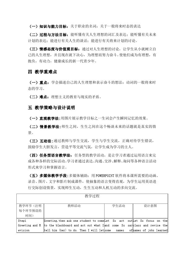 初二上册英语《Unit6 I'm going to study computer science》教学设计教案1第2页