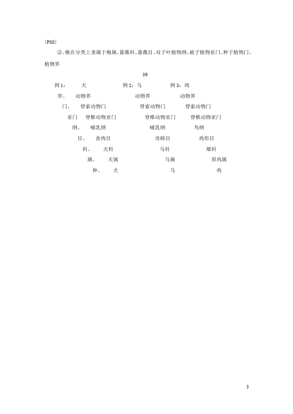 初二上册生物生物测试卷第六单元:生物的多样性及其保护第3页