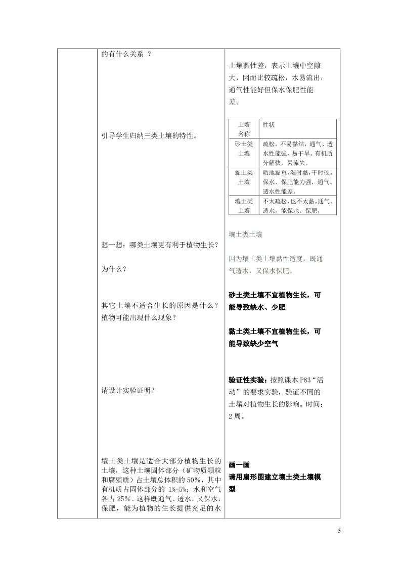 初二下册科学（教科版）浙教版八年级科学公开课4.2各种各样的土壤教学设计教案第5页