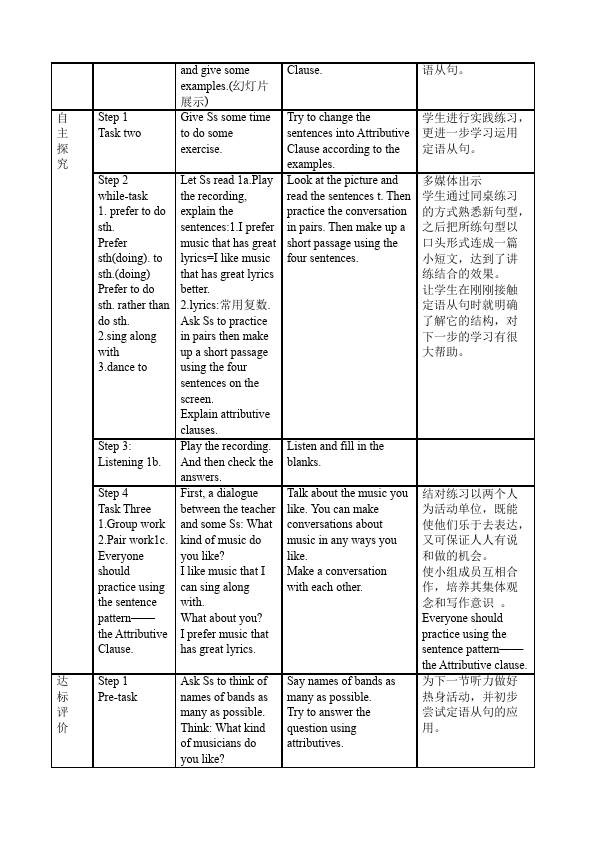 初三上册英语全一册Unit9 I like music that I can dance to教学设计教案32第3页