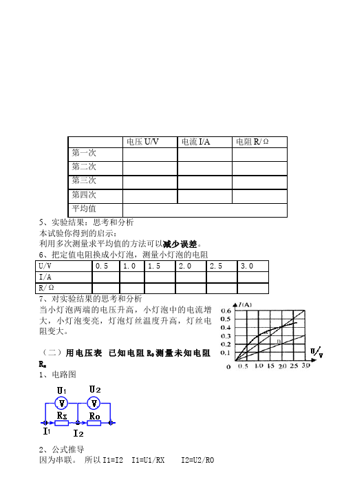 初三上册物理全一册物理全一册《第十七章:欧姆定律》教学设计教案第2页