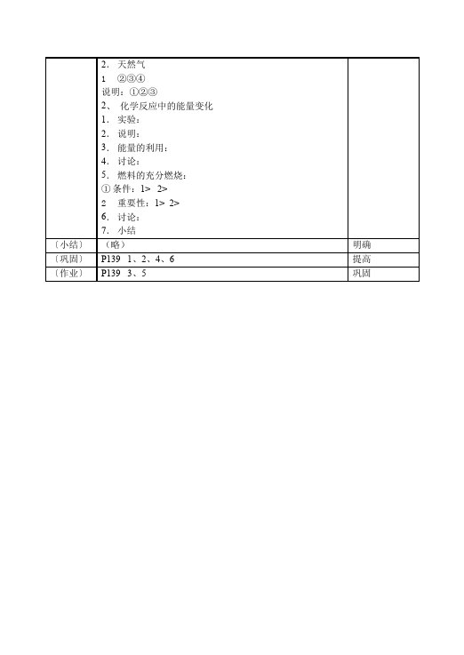 初三上册化学化学《第七单元:燃料及其利用》教学设计教案第4页