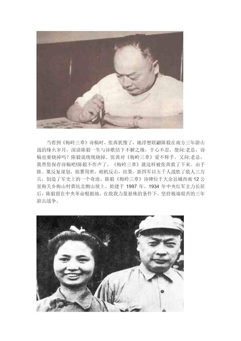 初三下册语文（旧人教版）陈毅与他的诗人情怀第5页