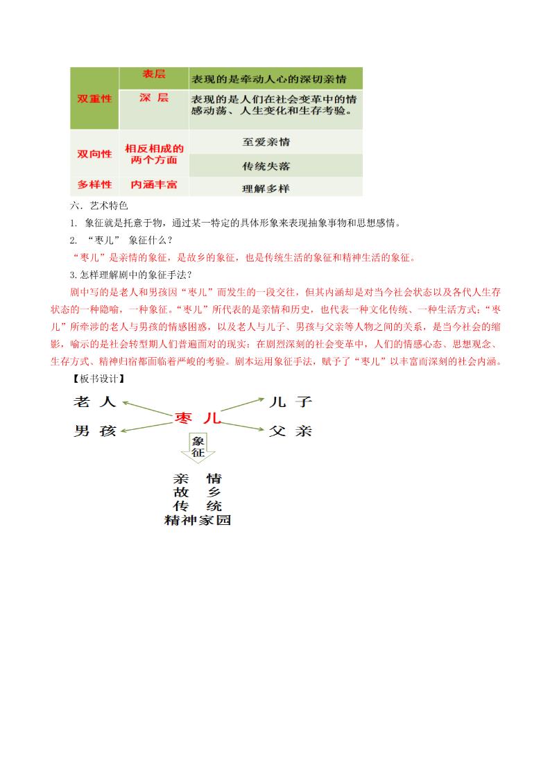 初三下册语文（旧人教版）19《枣儿》教师版第3页